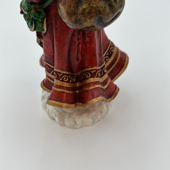 Holiday Expressions Santa Figurine. Vintage 1998 Resin Santa with Bag of Toys - Picture 14 of 16